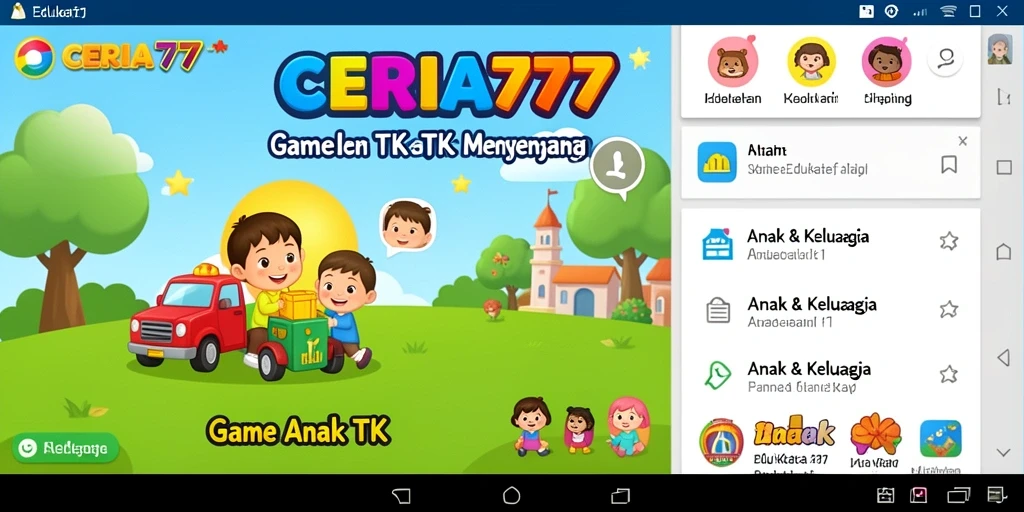 Tampilan antarmuka CERIA777 yang ceria dan interaktif.