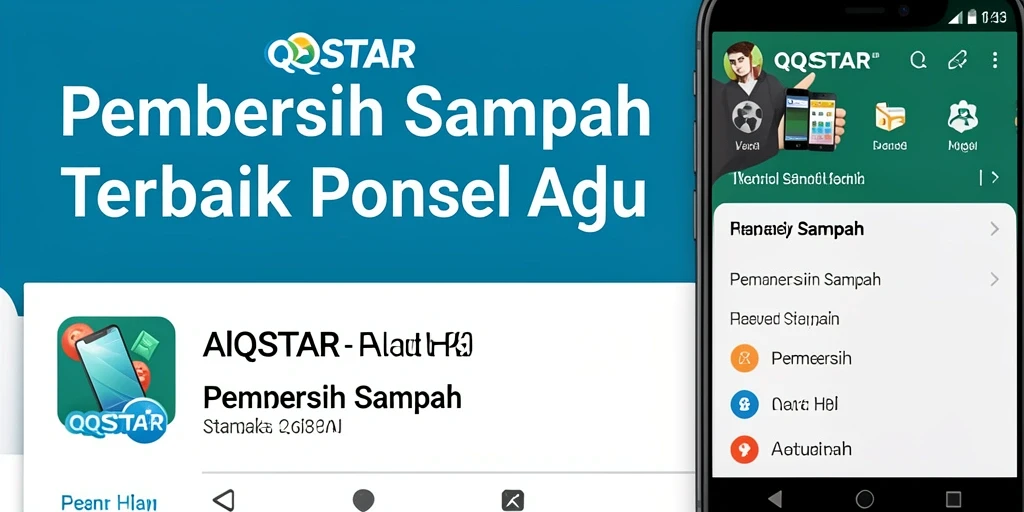 Antarmuka pengguna QQSTAR yang sederhana dan efisien untuk pembersihan sampah.